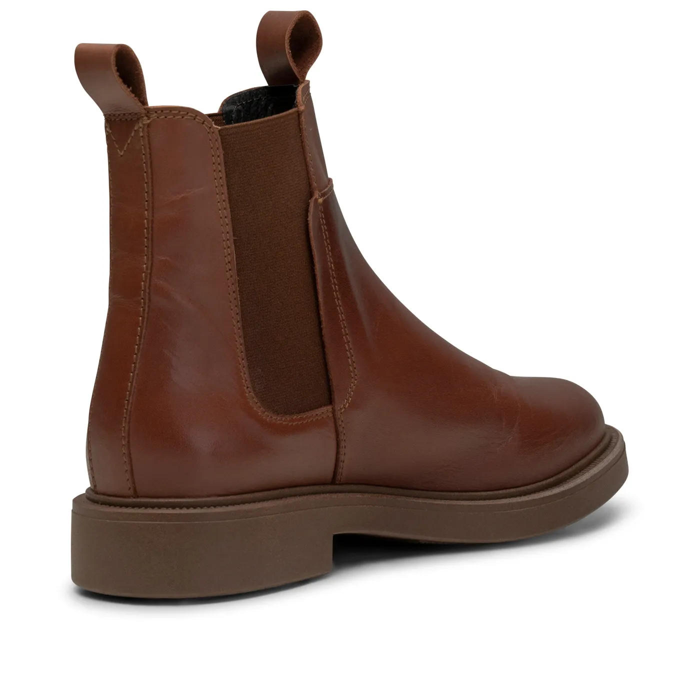 Thyra chelsea boot leather - CHESTNUT BROWN