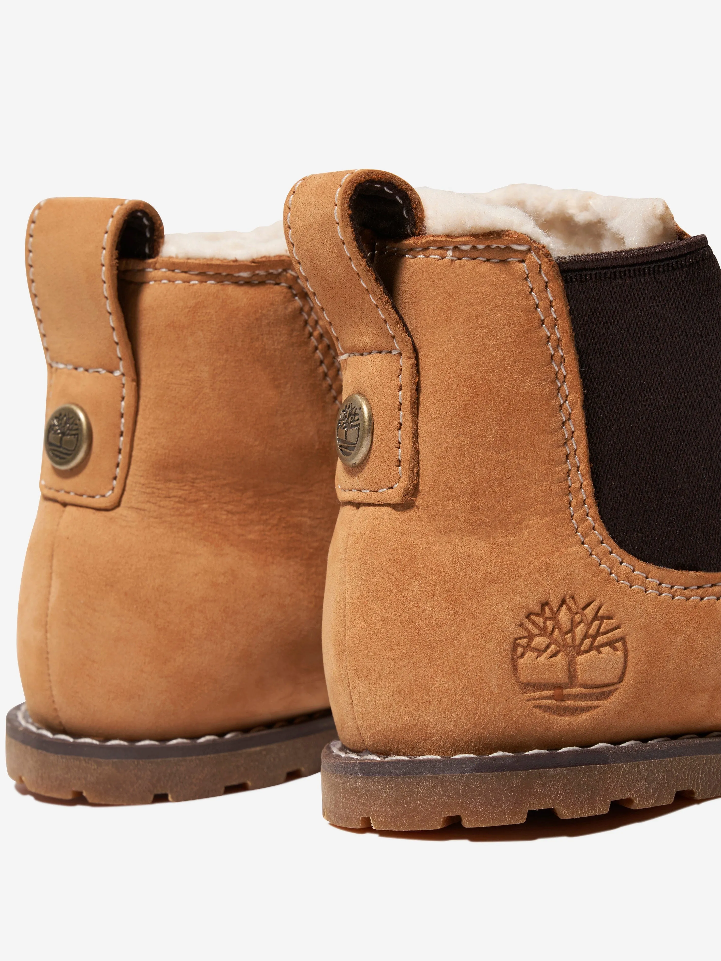 Timberland Kids Nubuck Pokey Pine Chelsea Boots