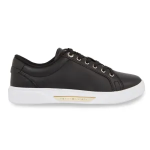 Tommy Hilfiger Golden Hw Court Sneaker Women FW0FW07560-BLK