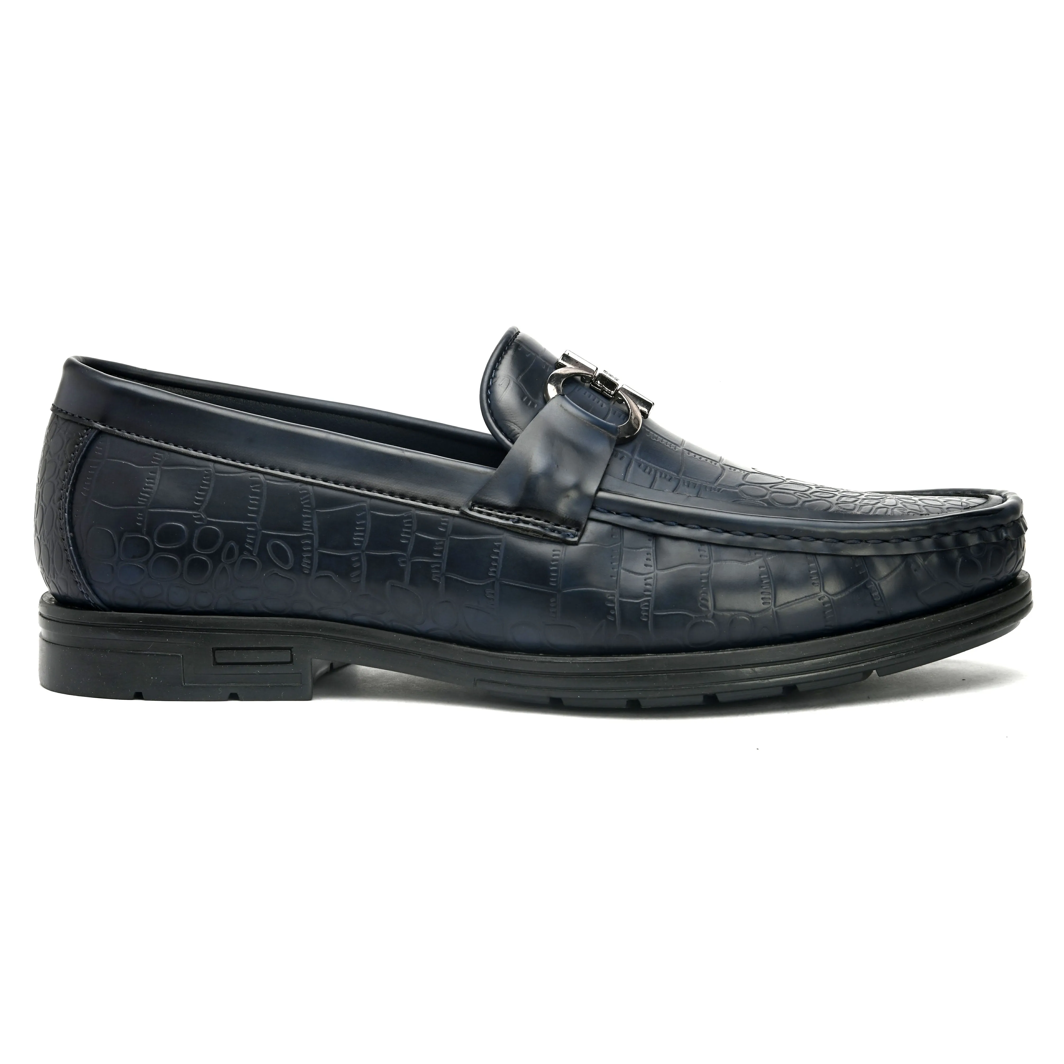 Topman Blue Buckle Loafers