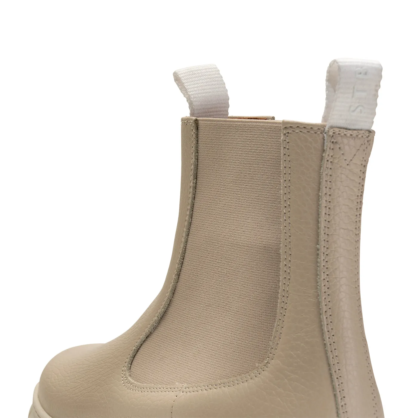 Tove chelsea boot leather - OFF WHITE