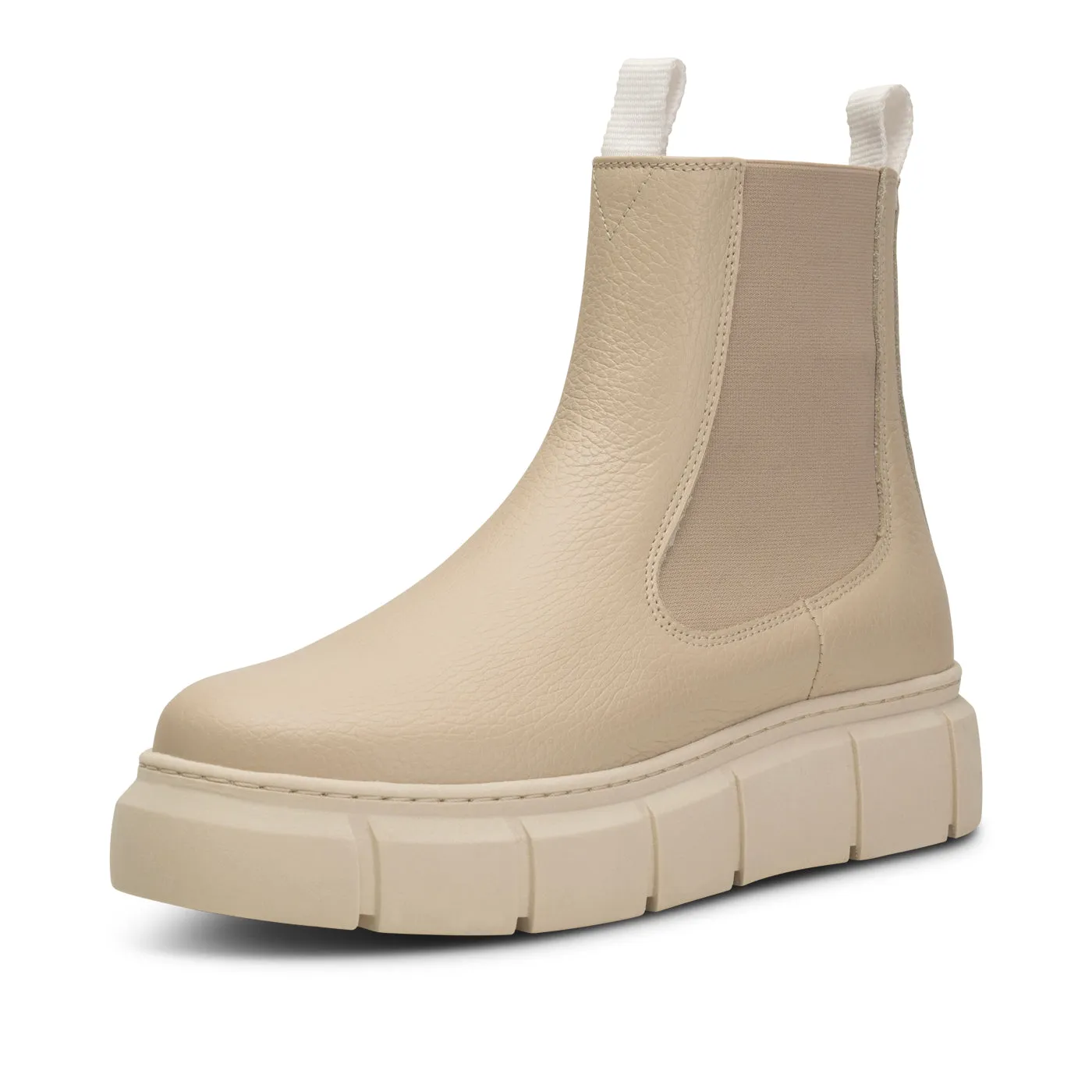 Tove chelsea boot leather - OFF WHITE