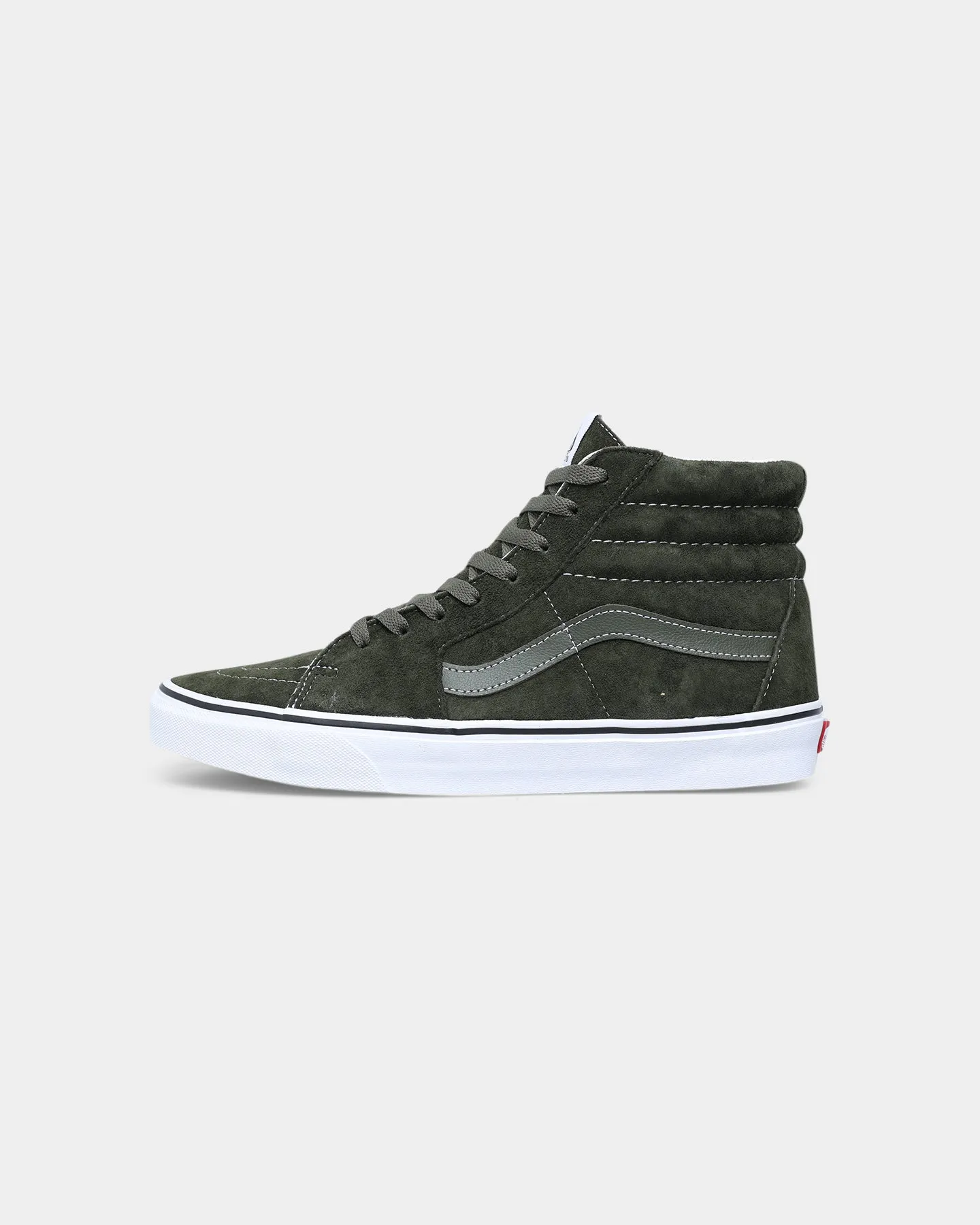 Vans SK8-HI Pig Suede Olive/True White