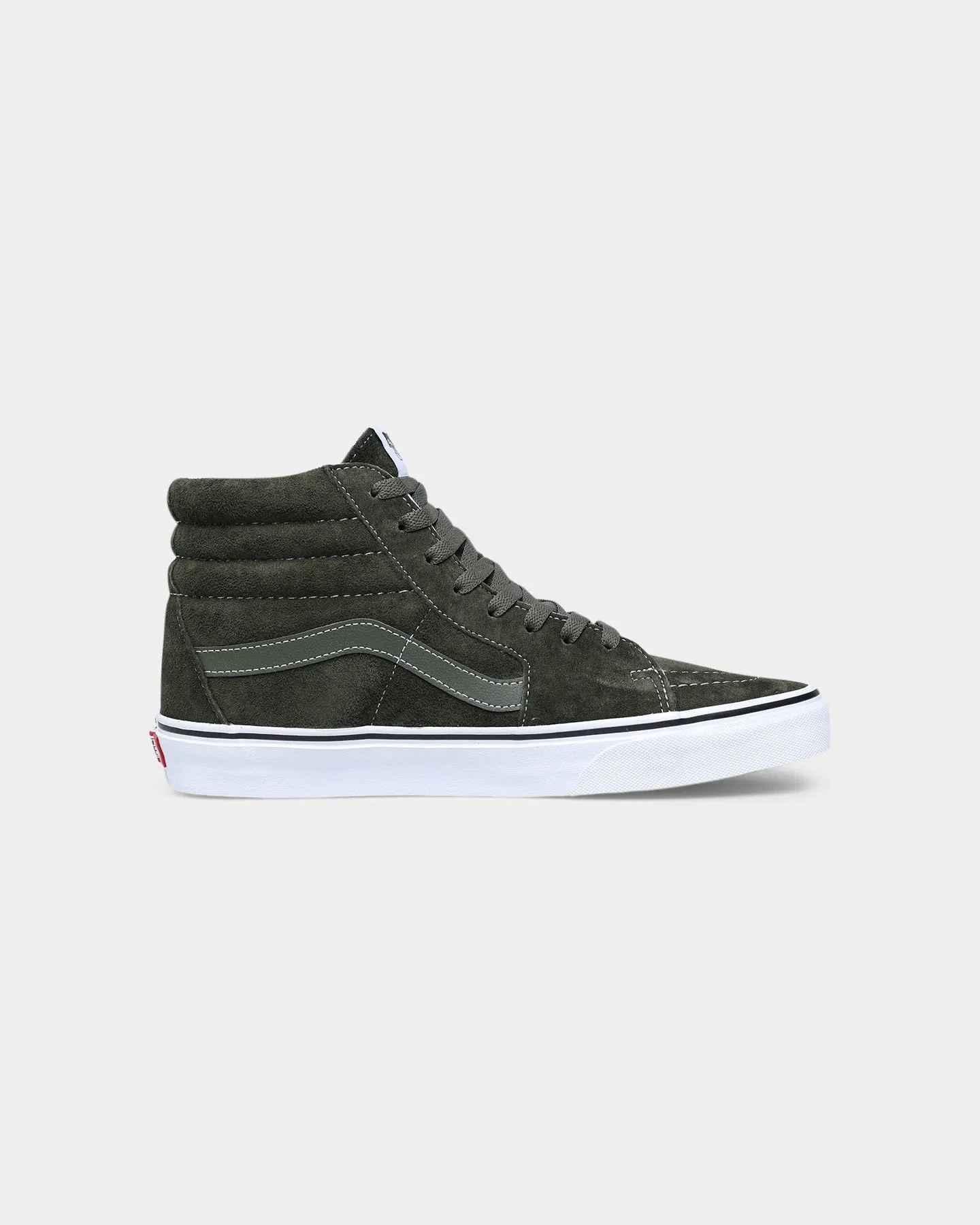 Vans SK8-HI Pig Suede Olive/True White