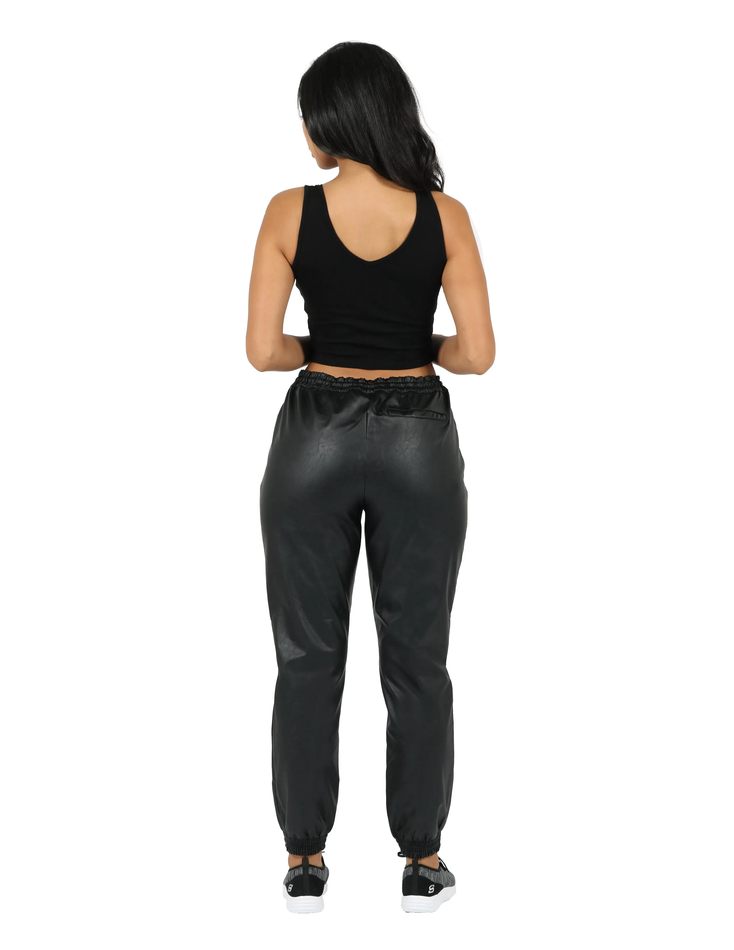 Vegan Leather Jogger