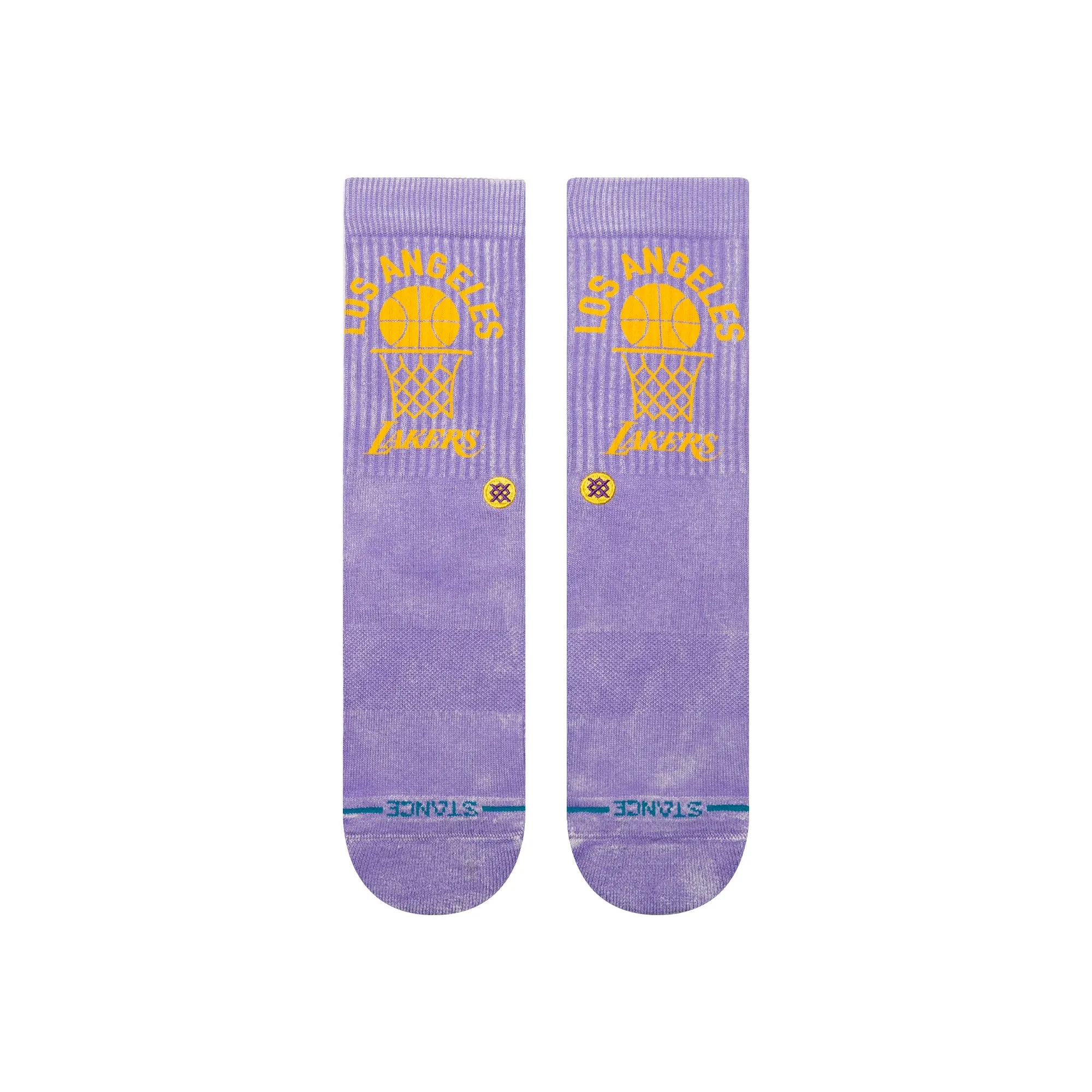 VINATAGE LOS ANGELES LAKERS CREW SOCK