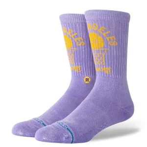 VINATAGE LOS ANGELES LAKERS CREW SOCK