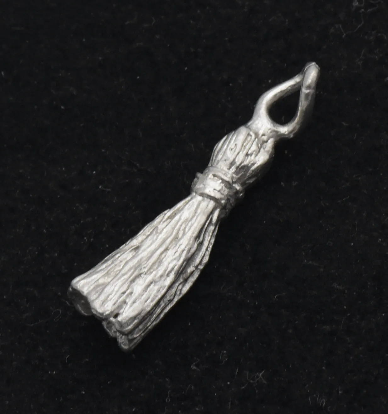 Vintage Pewter Graduation Cap Tassel Charm