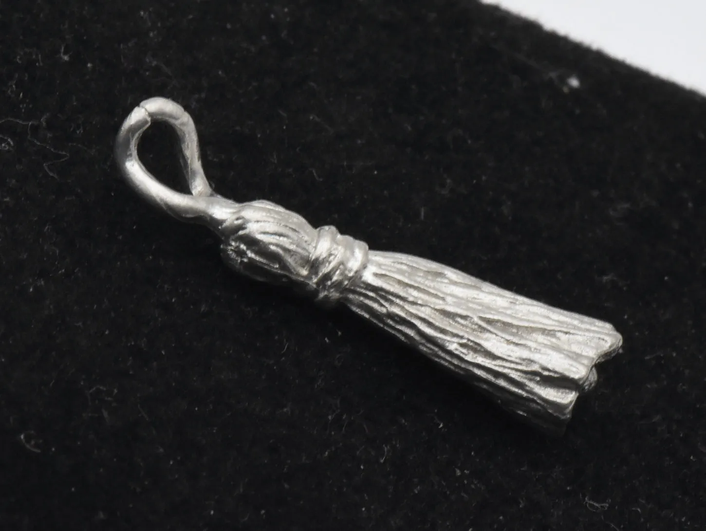 Vintage Pewter Graduation Cap Tassel Charm