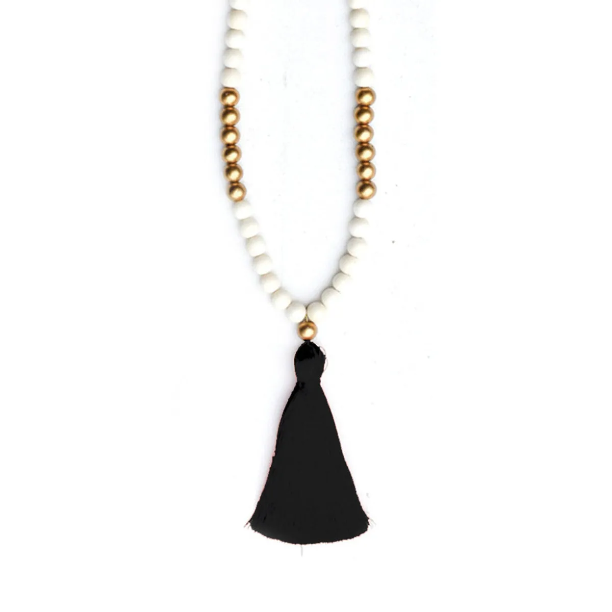 Viv & Lou Tori Beaded Necklace - Black