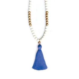 Viv & Lou Tori Beaded Necklace - Royal Blue