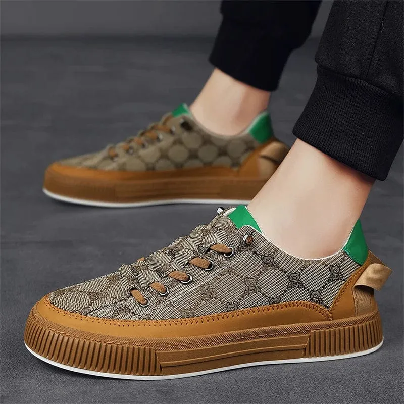 Vulcanized Men's Casual Sneakers Luxury Design Shoes