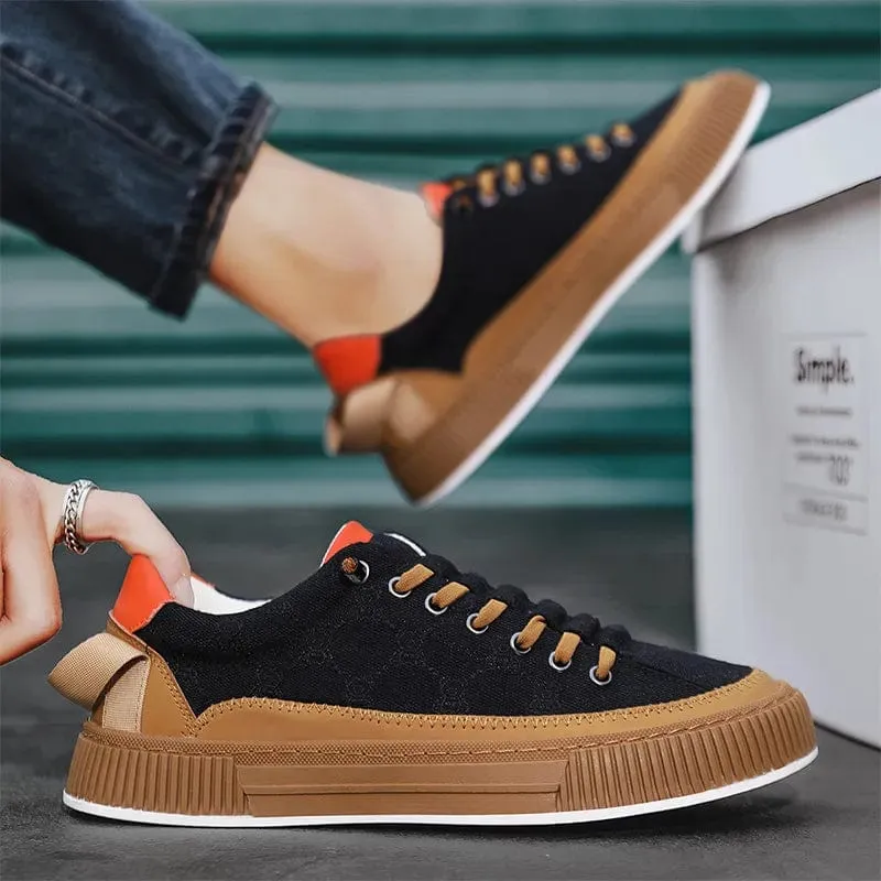 Vulcanized Men's Casual Sneakers Luxury Design Shoes