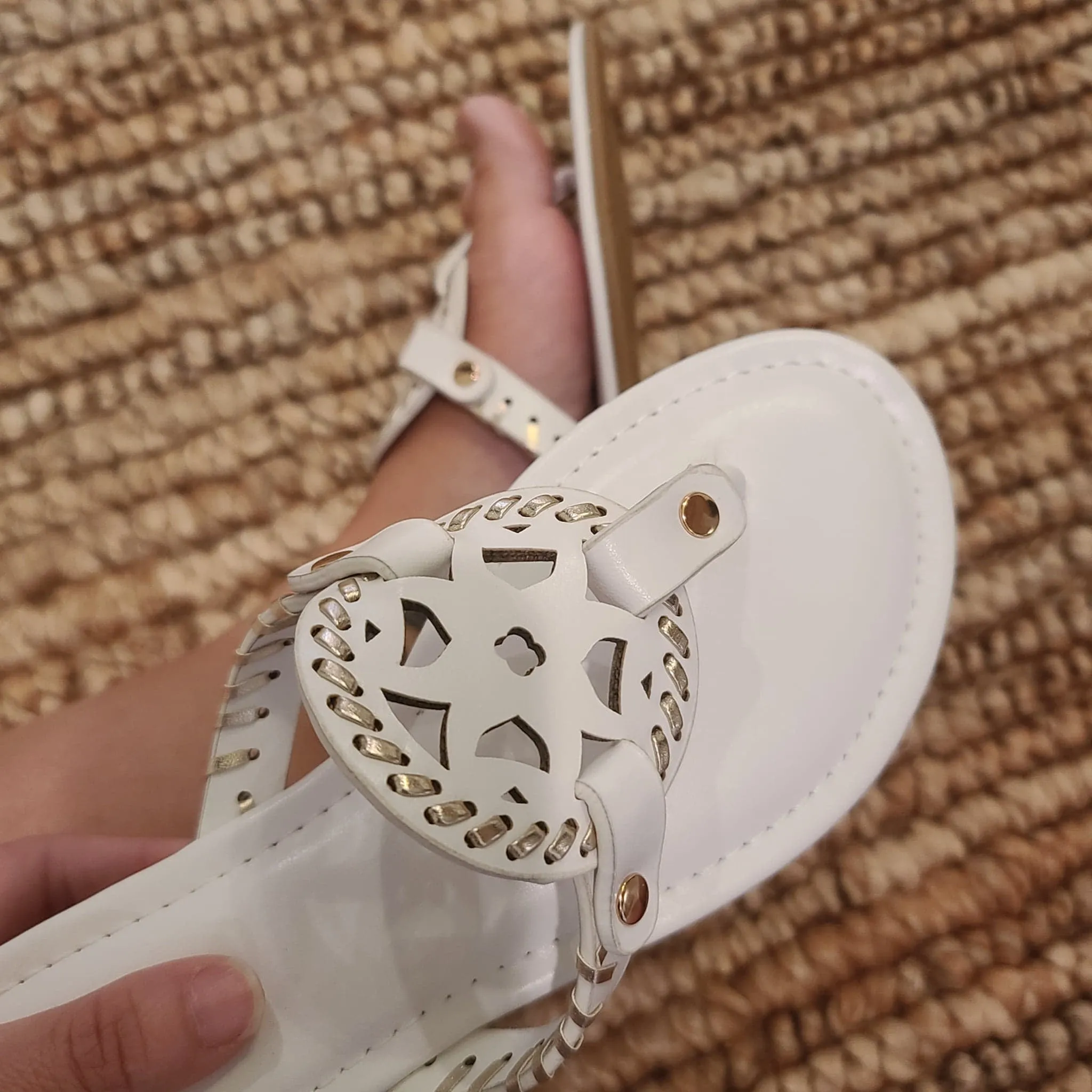 White Lily Sandals