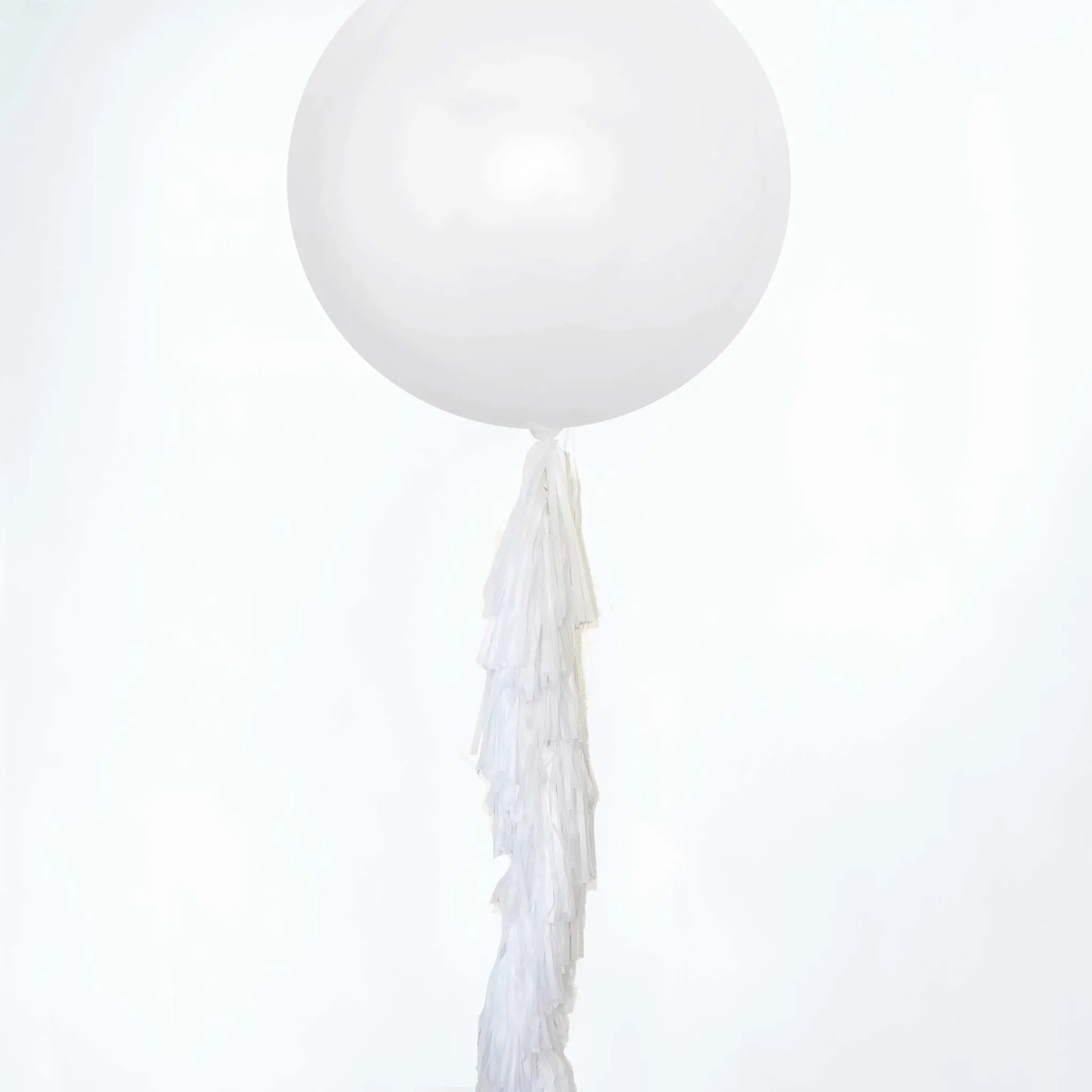 White Paper Tassel Tail - Tassel DIY Garland Kit