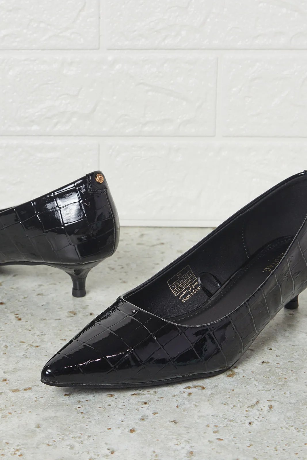 Women Black Court Shoes