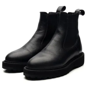 Women's 'Alberone' Black Leather Chelsea Boots UK 4 EU 37