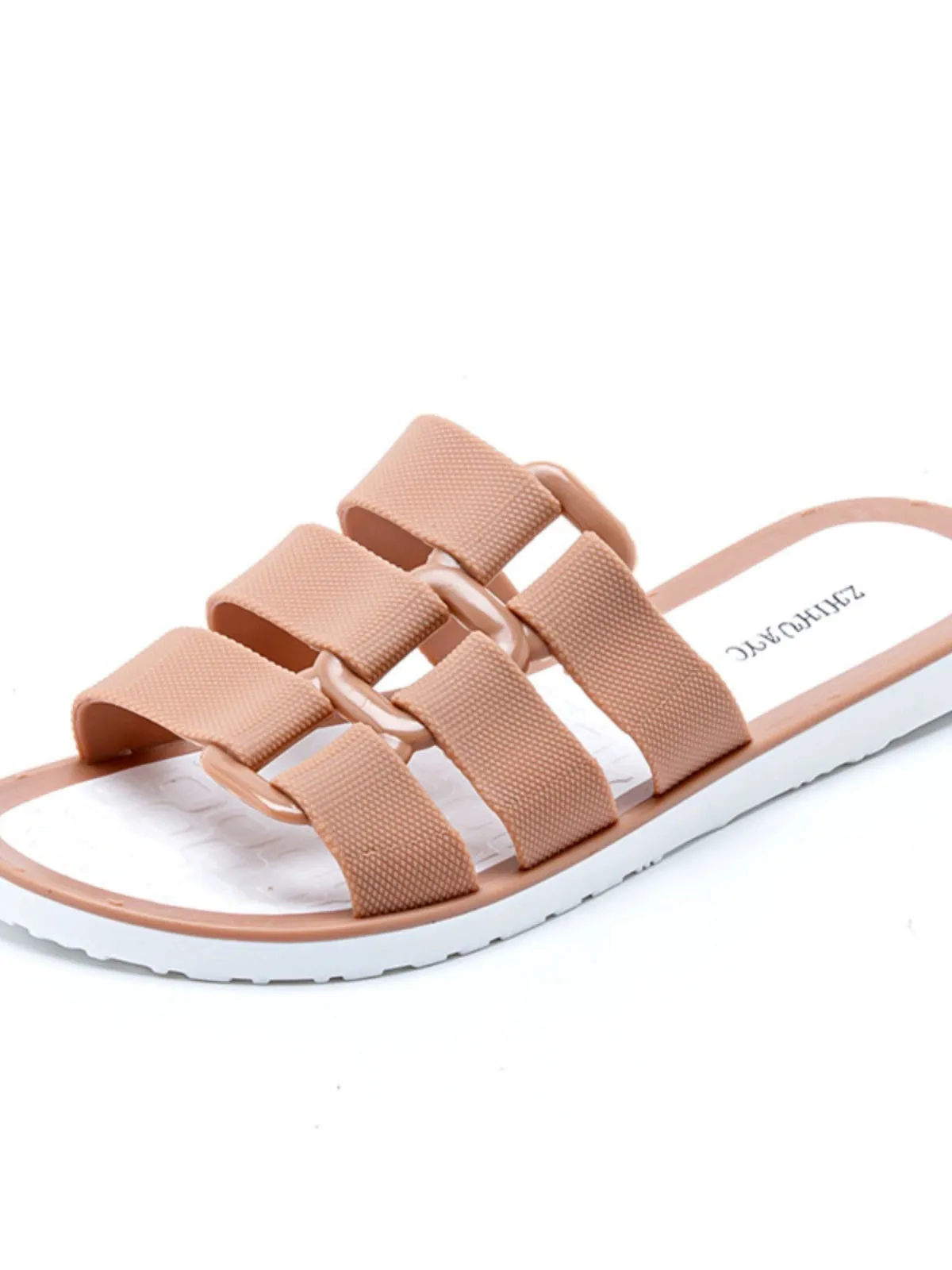 Women's Summer Outdoor Sandals New Arrival Jelly Beach Sandals Flats Soft Bottom Jelly Plastic Sandals for Women