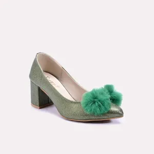 Xanthia Green Fancy Court Shoes 0431114